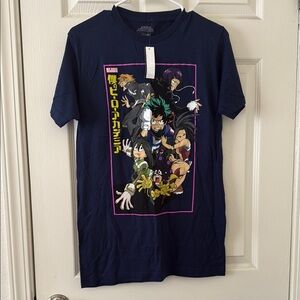 New women small My Hero Academia Navy Blue T-Shirt